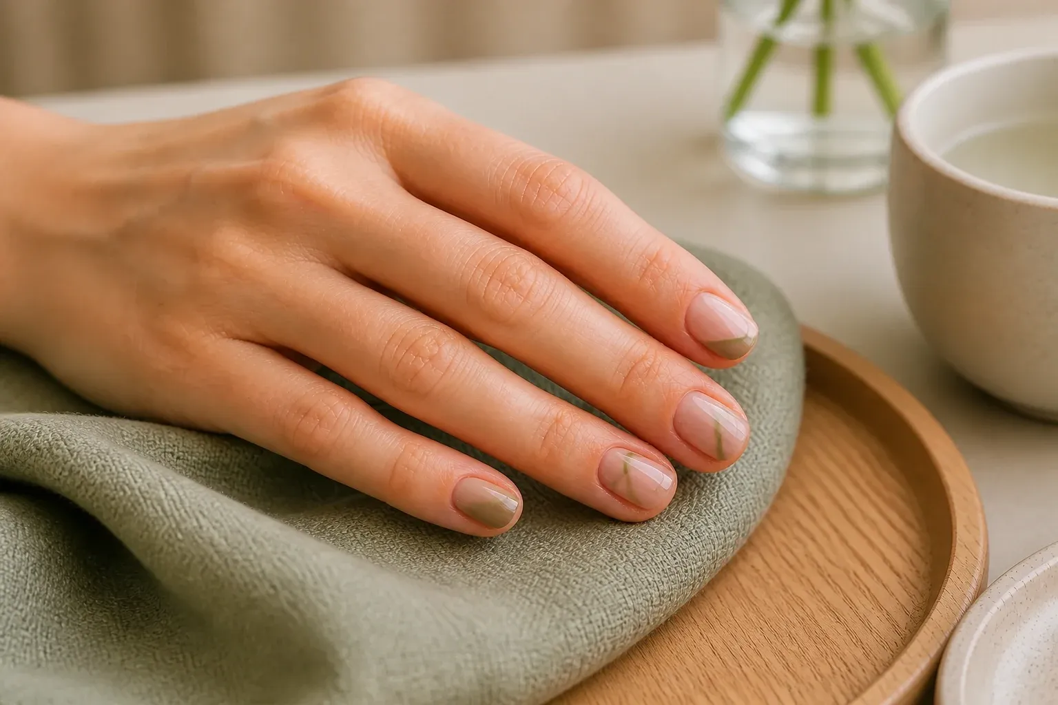 Dezente zeitgemäße Nail Art im Modern Studio